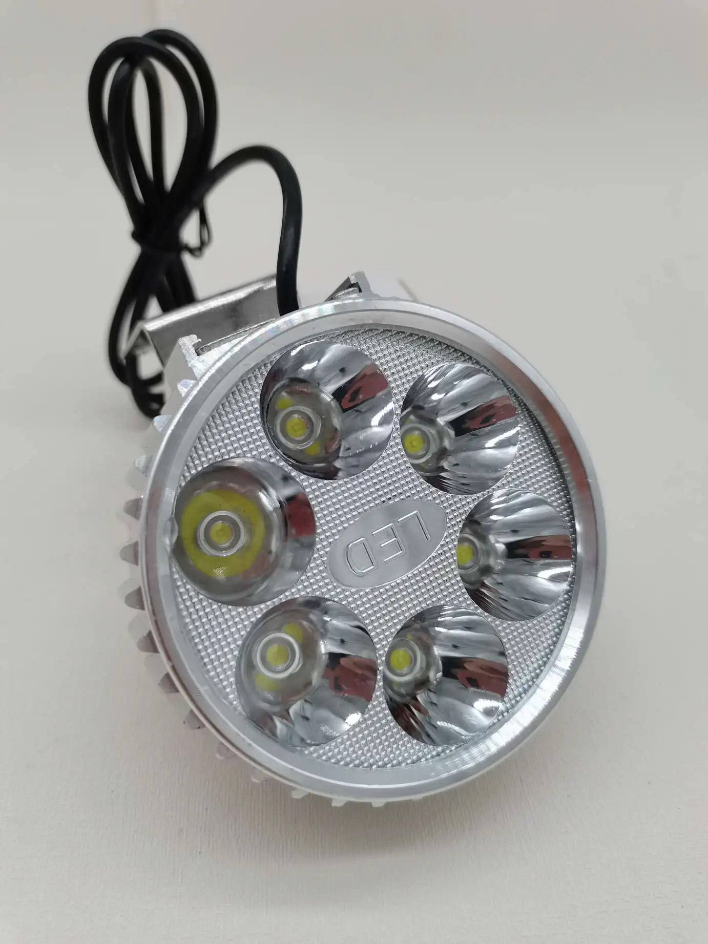 A786 Universal LED Motorcycle Headlight 18W 8-80V 6 LED 6500K 1500LM For Motor Head Light Waterproof Headlamp