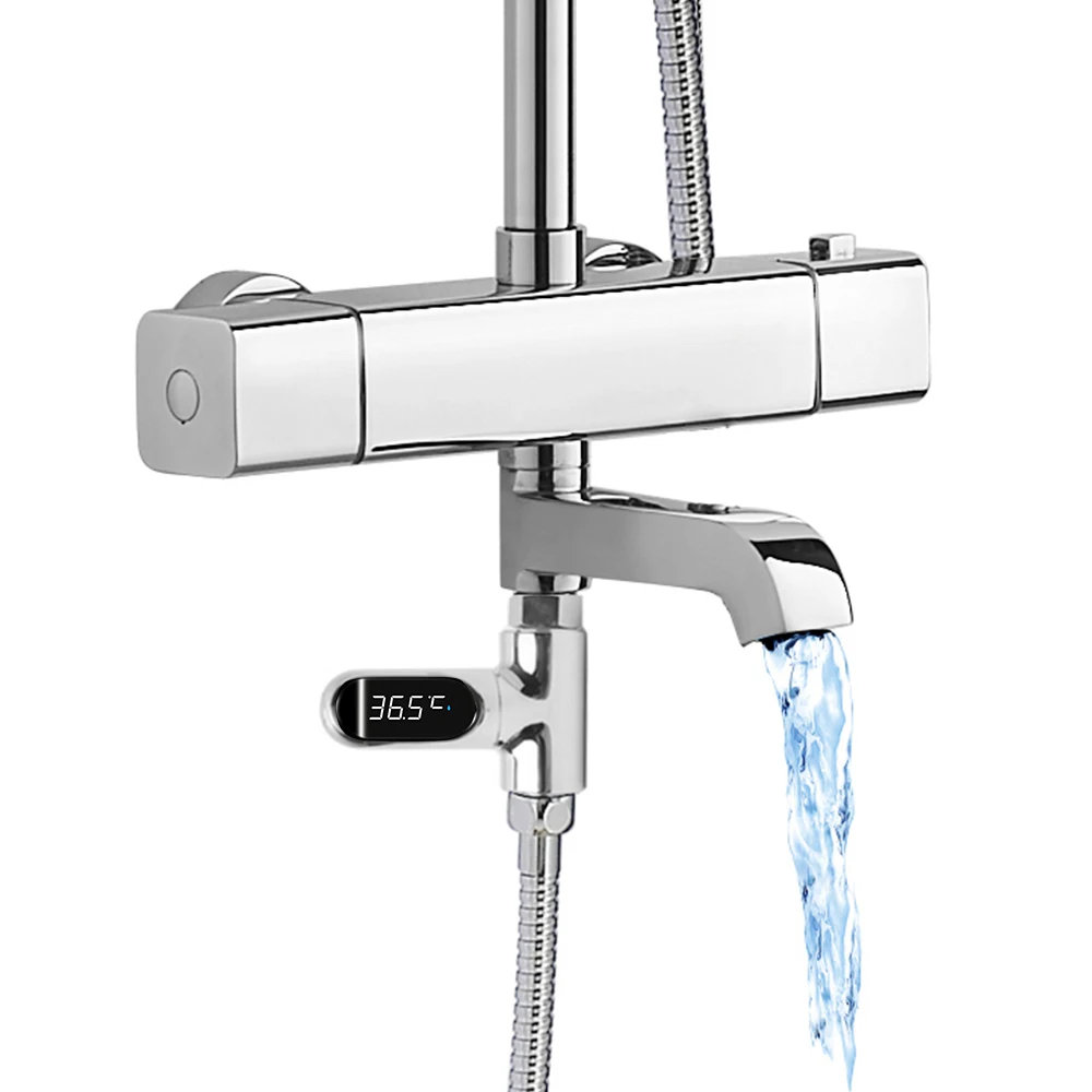 Bathing Temperature Meter LED Display Electricity Hot Tub Water Temperature Monitor Shower Faucets Water Thermometer Home