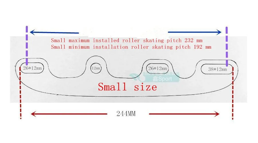 Schlittschuhe Rollschuh Ski Klinge 3mm Edelstahl Inline Abbildung Ice Hockey Skate Für Erwachsene Kid Größe Eis-Skating Vollen Satz