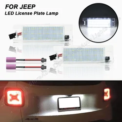 2Pcs For JEEP Renegade 2015 2016 2017 2018 2019 2020 2021 LED Number License Plate Light Lamp Canbus OEM:68247166AA