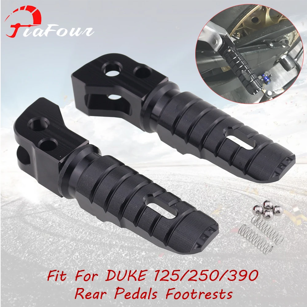 Fit For DUKE 125 DUKE 250 DUKE 390 RC 200 RC 390 2014-2021 Footrests Footpegs Foot Rests Pegs Rear Pedals Set Parts