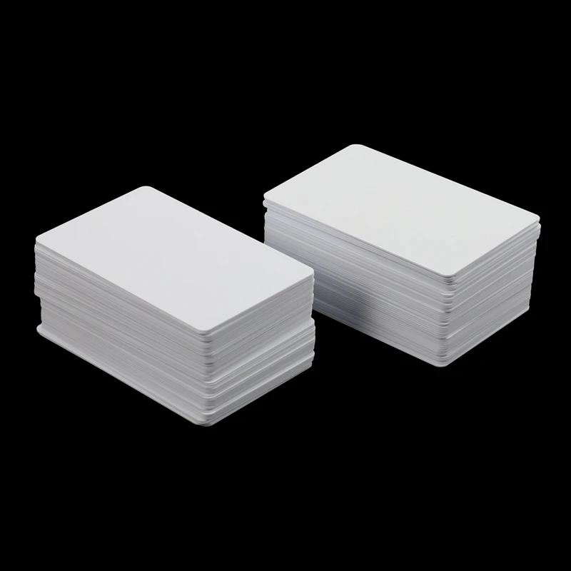 100 cartões plásticos do pvc cartões de visita plásticos carimbo quente cartão de membro plástico de impressão dupla face