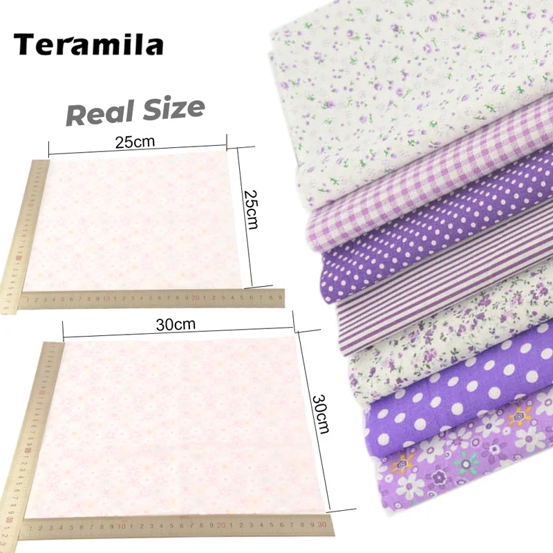 7 Pcs/Set 30x30cm Sewing Cloth Patchwork Fabrics