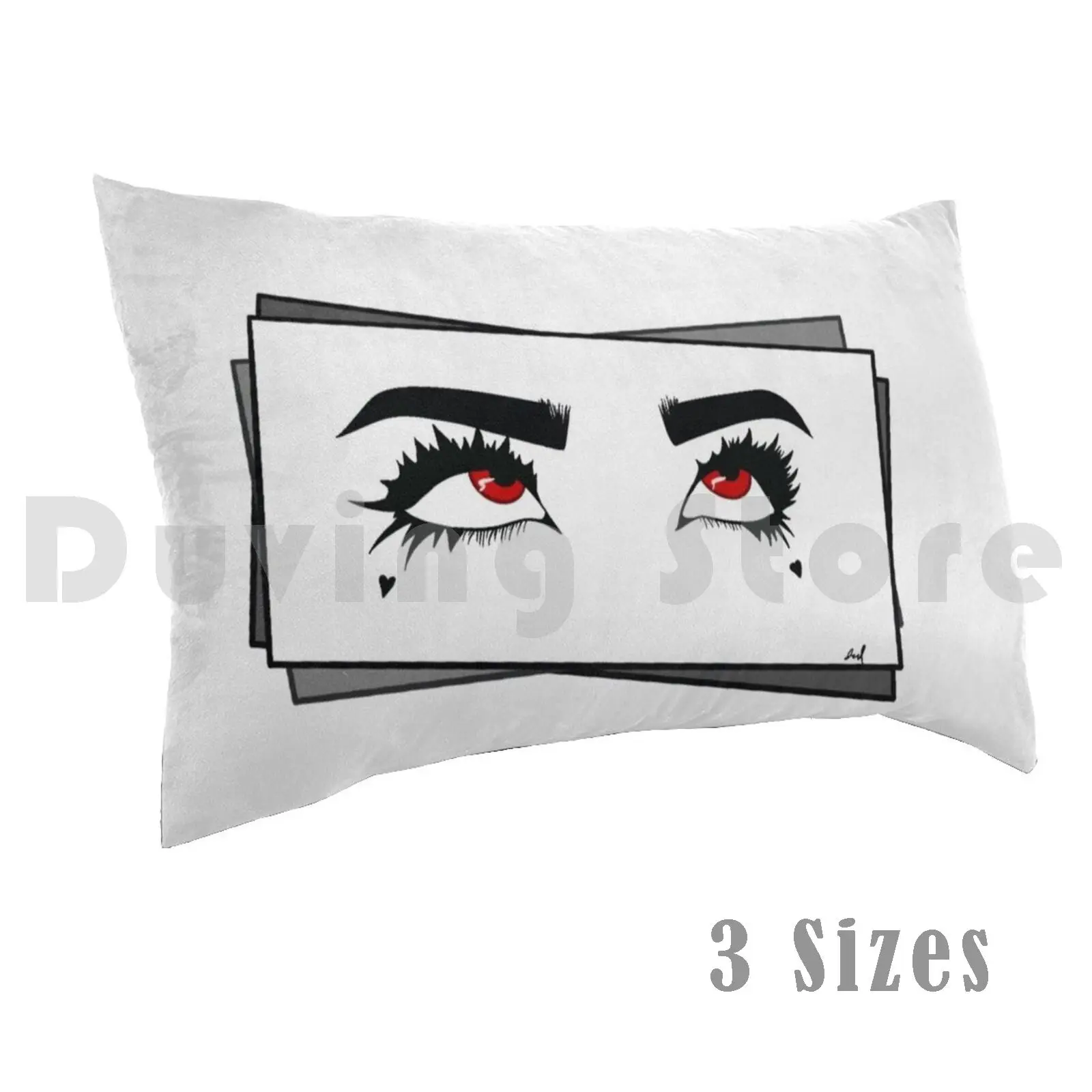 

Ecchi Eyespillow Case Anime Eyes Sexy Pretty Red Eechi