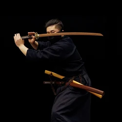 Iaido-espada de madera Wenge de gama alta, arma japonesa Yamashiro Ninja, colección de cuchillos de entrenamiento para principiantes, 103cm