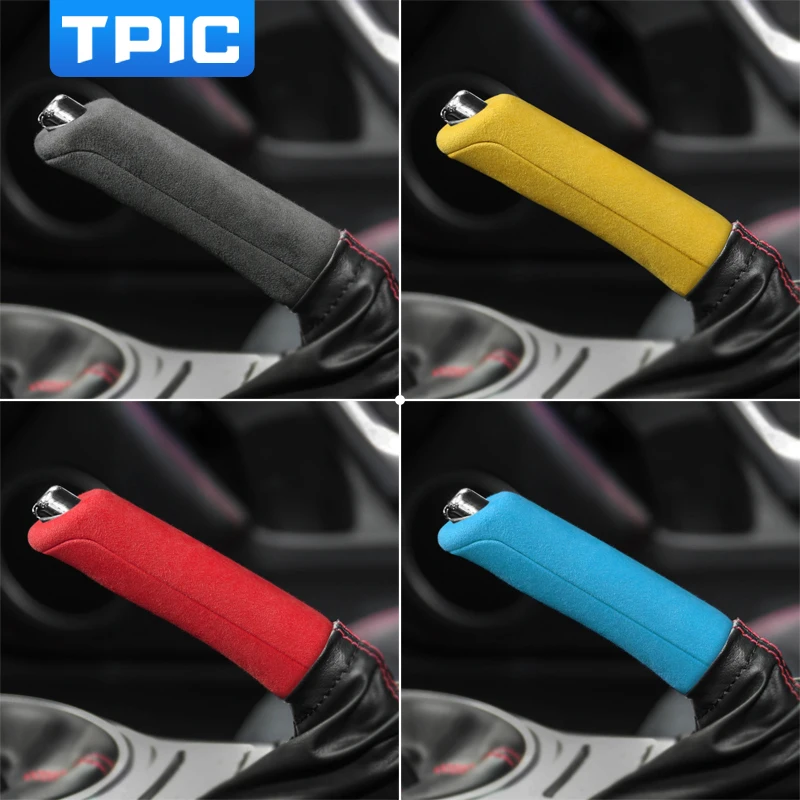 TPIC Alcantara For Subaru BRZ Toyota 86 GT86 2013-2020 ABS Car Handbrake Cover Gear Sticker Mouldings Interior Car Accessories