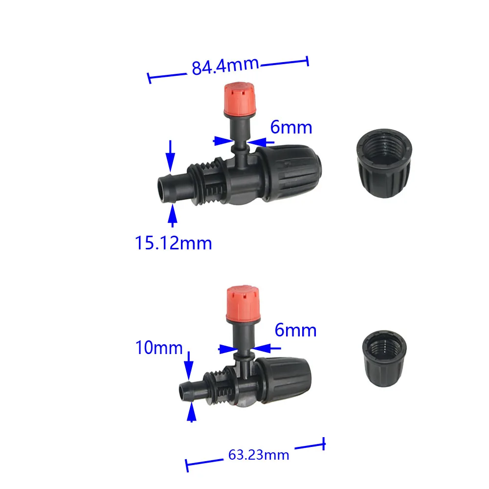 4pcs 8 holes Garden Sprinkler Nozzles Dripper 3/8