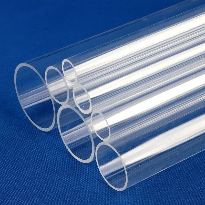 3pcs 25/50cm O.D 16-50mm Fish Tank Aquarium Clear Acrylic Pipe Transparent Plexiglass Tube DIY Accessories Drain Pipe