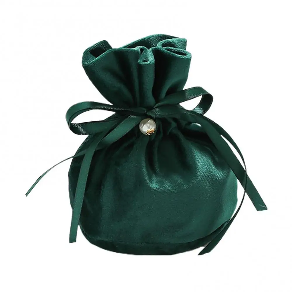 

Hot Sale 1pcs High Quality Storage Velvet Bags Beads/Tea/Candy/Jewelry Organza Drawstring Bag For Wedding Christmas Gift Pouches