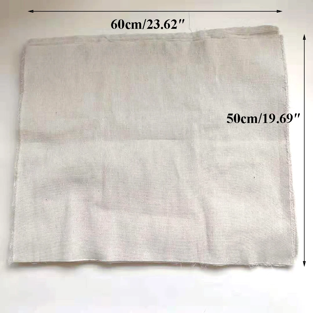 

10PCS White Cotton Beehive Cover Shading Insulation Heat Keeping Beekeeping Cloth Supplies Lid Covering Standard size 50X60CM