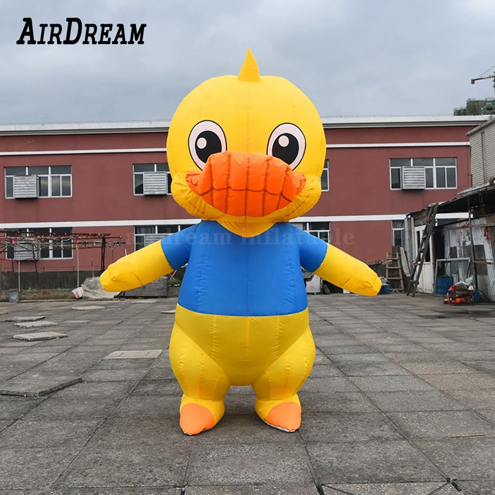 inflatable for advertising outdoor Walking clown duck inflatable character walking costume custom inflatable suit