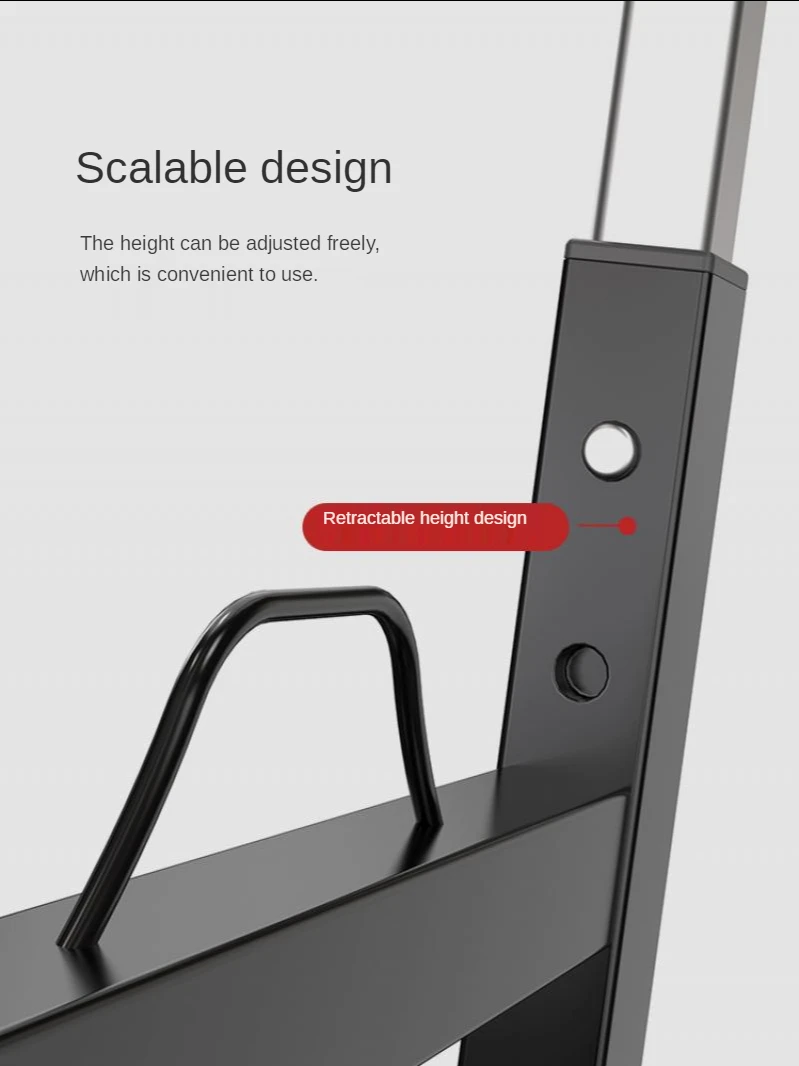 Barra de tracción portátil plegable para tirar de la carretilla de carga, dispositivo mágico para subir escaleras, remolque pequeño