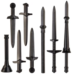 Koruit Mediaeval Times Gondor Swan Knight Weapons Sword For 4cm Figures MOC Building Blocks Brick Accessories Toys For Kid Gifts