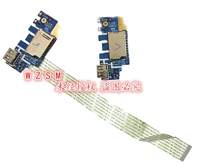 

1PCS-10PCS NEW Genuine Ls-g071p FOR HP 15-da 15-db SD card reader USB board and Cable nbx0002ce00 epk52