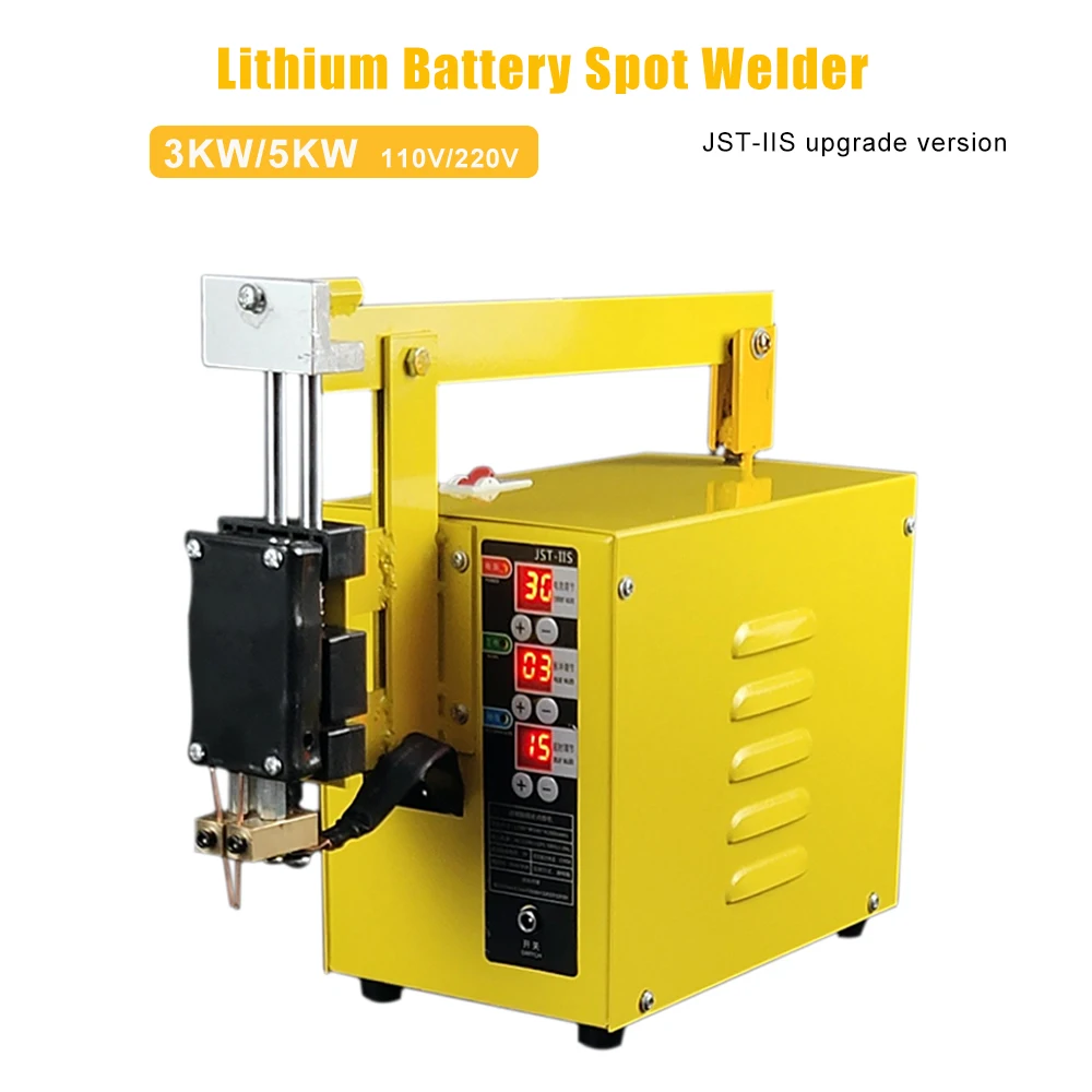 JST-IIS New Upgrade Spot Welding Machine 3KW 5KW High Power 18650 Lithium Battery Precision Spot Welders Automatic Pedal Welding