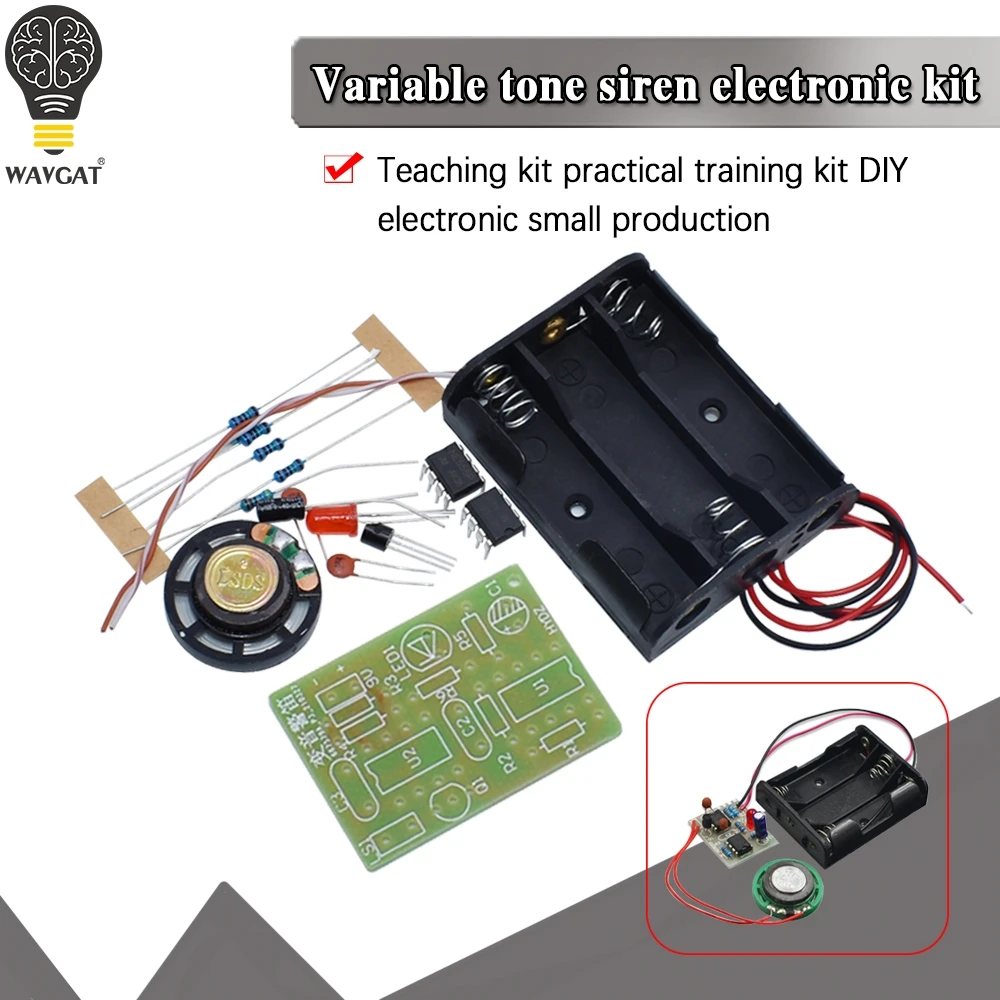 NE555 Variable Siren Kit Instructional Kit Training Kit Small Made DIY Student Lab