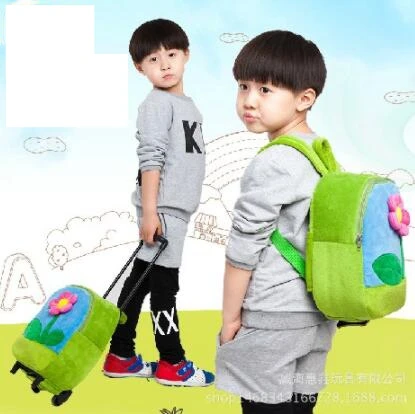 baby school bag with wheels for kindergarten  kids little trolley backpack  baby school bag cartoon Rolling Backpack for school