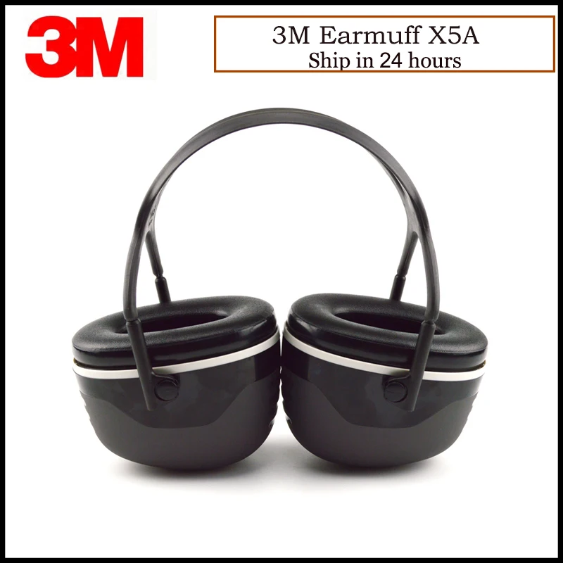 3M X5A Earmuffs สบายเสียงฉนวนกันความร้อน Earmuffs Professional เสียงรบกวนสำหรับไดรเวอร์/พนักงาน KU015