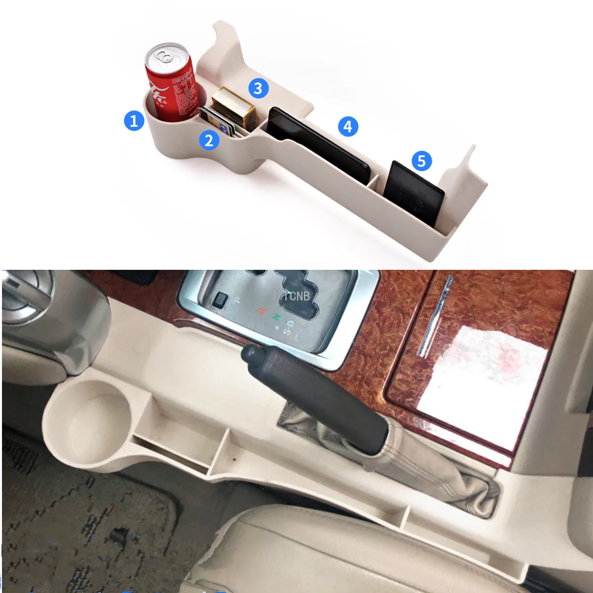 For Toyota Land Cruiser 200 2016 2017 2018 2019 Multi-function Water Cup Box Beside The Seat Car Accessories