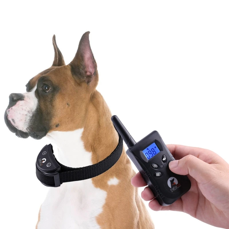 

Dog Training Collar Remote No Shock Safe Bark Stop With Sound Vibration Bark Collar Rechargeable and Waterproof