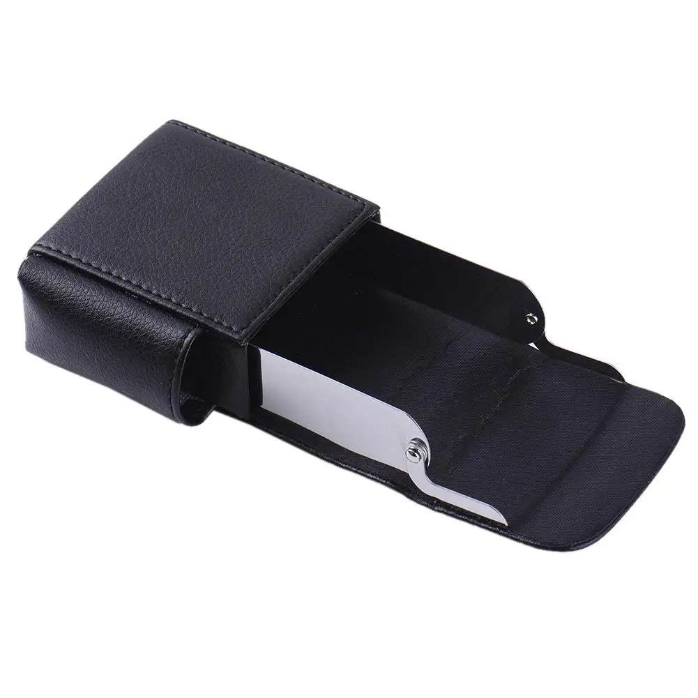 Cigarette Case PU Leather Cigarette Boxs Tobacco Pouch Lighter Holder Storage Container Best Gift For Men Cigarette Accessories