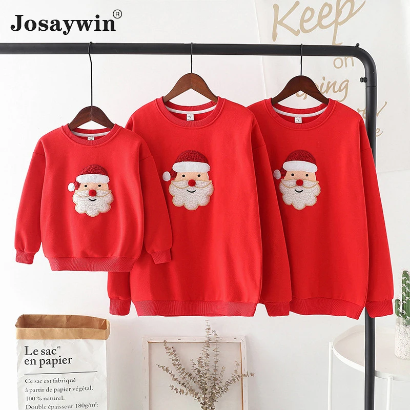 Pajamas Family Christmas Family Look Matchint Outfits Santa Claus Hoodies Pyjamas Sets Jersey Navidad Familia Matching Homewear