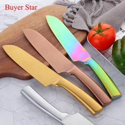 Colorful Durable Kitchen tools Boning Knife Cleaver Stainless Steel cutter- 6.3Inch Blade -Metal Long Handle For BBQ Restaurant