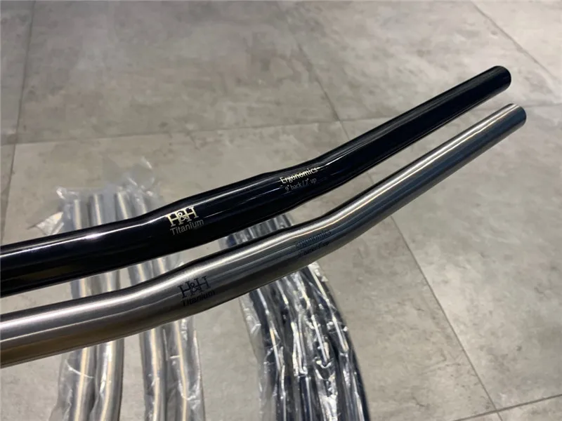 H & h-超軽量チタンハンドルバー,25.4x550mm,バータイプ超軽量,Bmpton