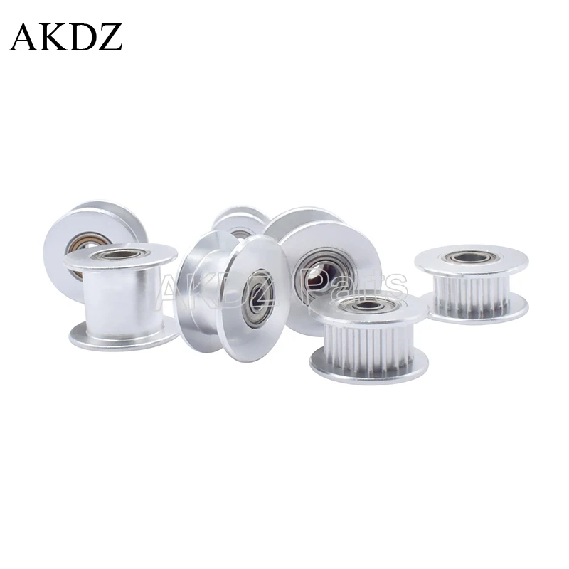 2M 2GT 20 Teeth Synchronou Idler Pulley Bore 3 4 5 6 8mm  with Bearing for GT2 Open belt Width 6 10MM 20teeth 20T Passive Wheel