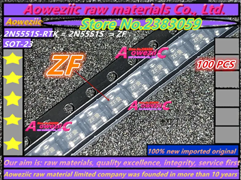 Aoweziic 100% الجديدة المستوردة الأصلي 2SC3906KT146R 2SC3906 TR 2SD2704KT146 2SD2704 XL 2N5551S-RTK 2N5551S ZF سوت-23