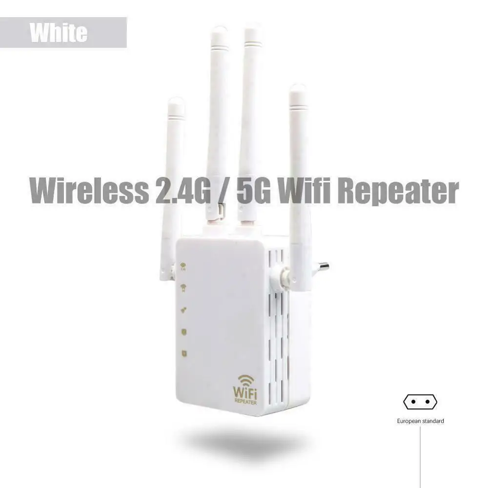 1200mbps Home Wireless Wifi Repeater/Router 2.4G&5G Dual Band Wifi Signal Amplifier AP Signal Booster High Speed