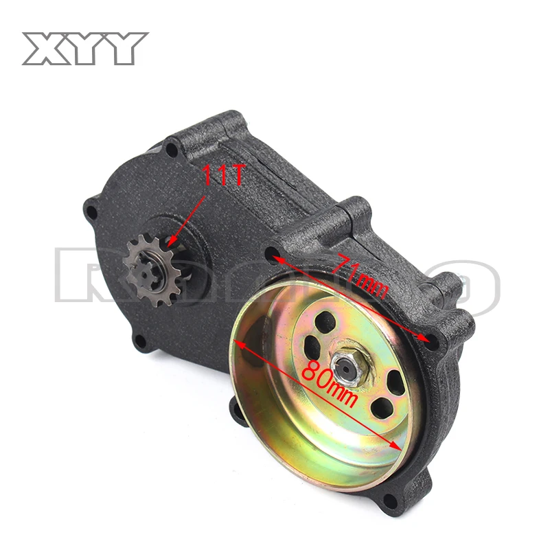 Top Quality Transmission Reduction Gearbox for 2 Stroke 47cc 49cc Engine Powered Pocket Dirt Bike, Mini Bike, Scooter - T8F 11T