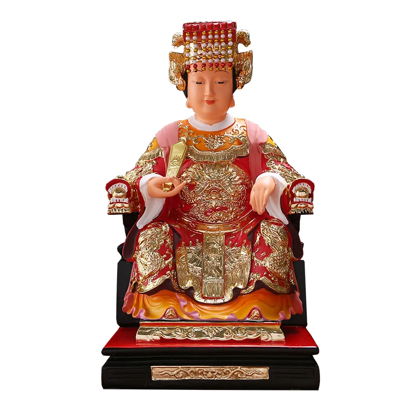 The Statue of Mazu Decoration of The Family Living Room Mazu Figurine Is The Goddess of Peace Open The Light Goddess of Sea God