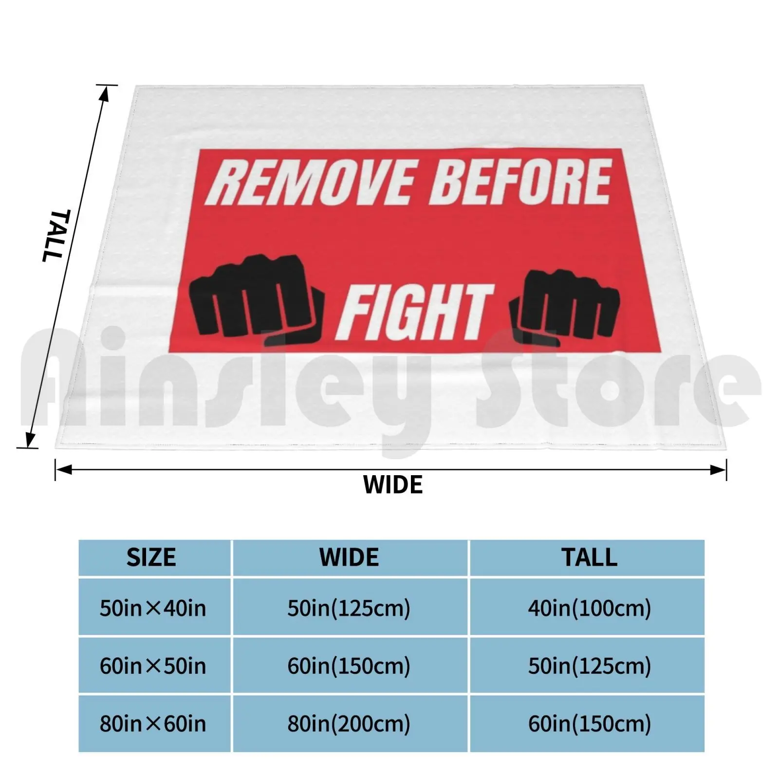 Remove Before Fight Blanket Fashion Custom Remove Before Fight Flight Crew Aviation Airplane Pilot Steward Box