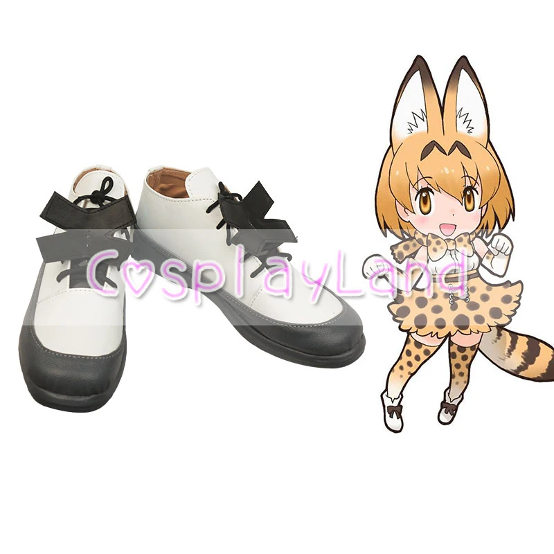 

Kemono Friends Project Leptailurus Serval Cosplay Boots Shoes Women Shoes Costume Customized Accessories Halloween Party Shoes