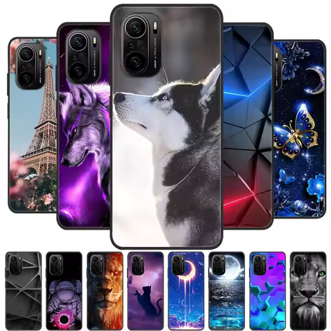 For POCO F3 NFC Case Silicone Soft Fashion Cover For Xiaomi Poco F3 Pro Case luxury Fundas Cases for POCOF3 Coque Protective