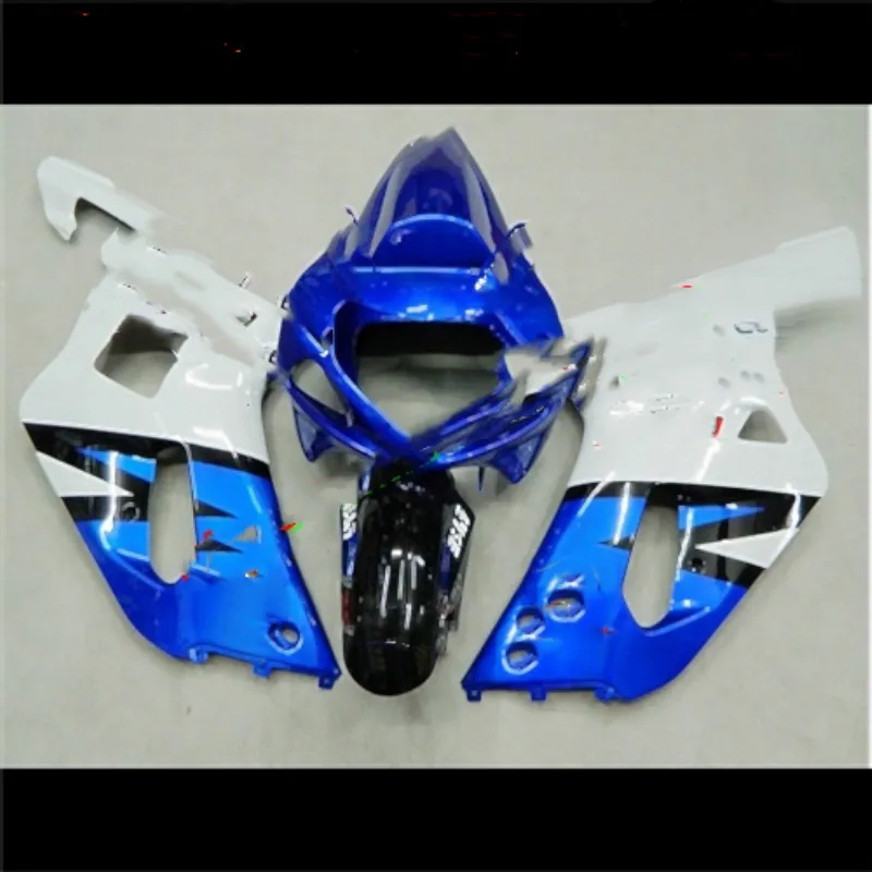 Motorcycle Fairing Motocycle Accessories  For A GSXR 600 750 01 02 03 fairing kit Toiletry kits in white blue