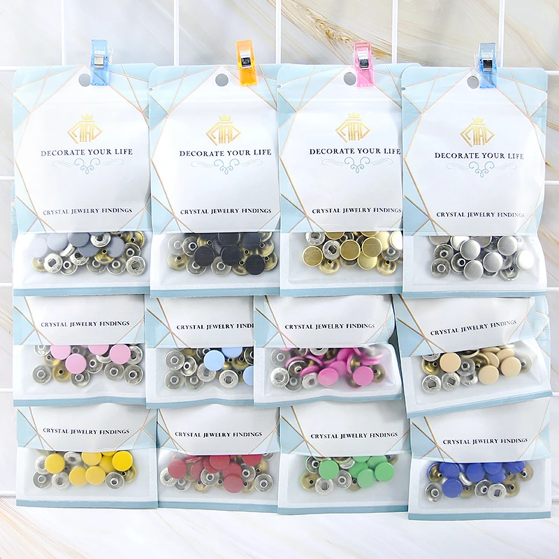 DIY Snap Buttons Fasteners Metal Snaps Press Studs Sewing  Accessories Fabric Buttons For Clothing/Jackets/Jeans/Bags