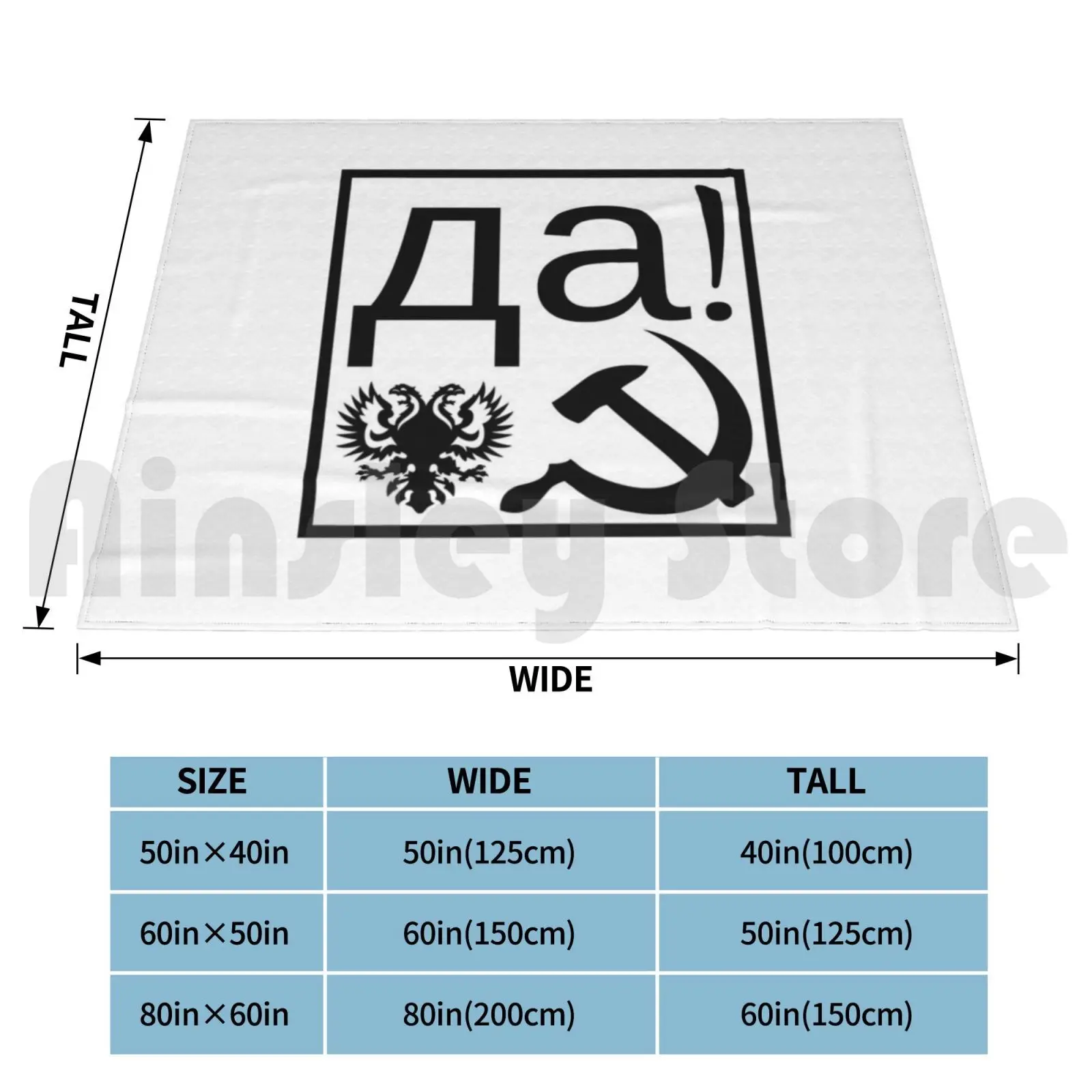 Russia Honor Box Ja Hammer Sickle Eagle ( B ) Blanket For Sofa Bed Travel Honor Russia Special Day Memorial Day