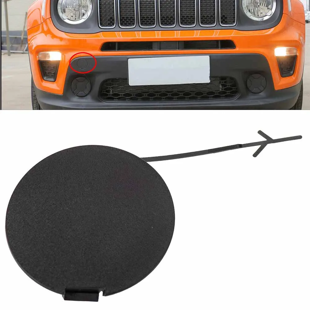 1Pcs Car Rear Bumper Tow Hook Eye Cap Towing Cover 5XB38LXHAA For Jeep Renegade 2015 2016 2017 2018 2019 2020