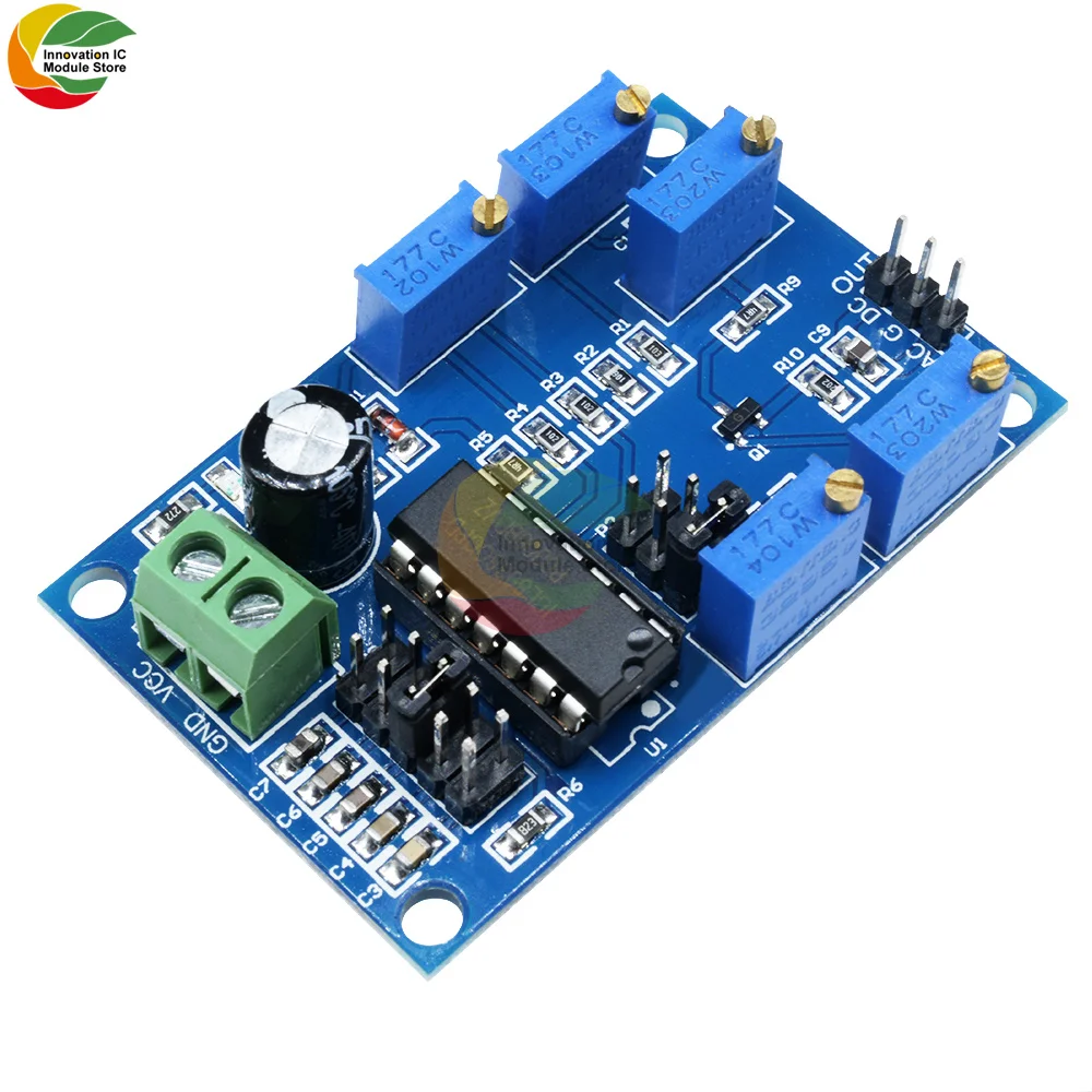 ICL8038 Low Medium Frequency Signal Source Waveform Sine Signal Generator Module 10HZ-450KHZ 12V-15V Triangular Square Sine Wave