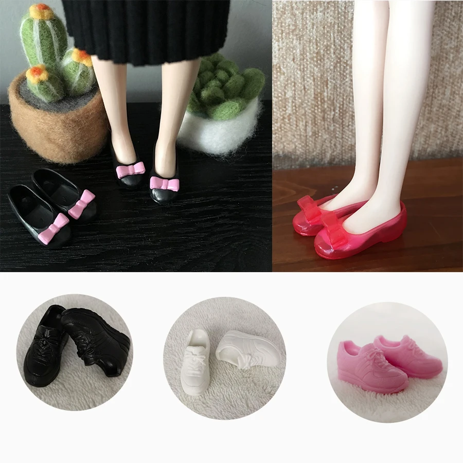 Cute blyth white/pink/black Sport Shoes 3cm/2.3cm flat shoes for blyth, licca,azone,1/6 Dolls Accessories