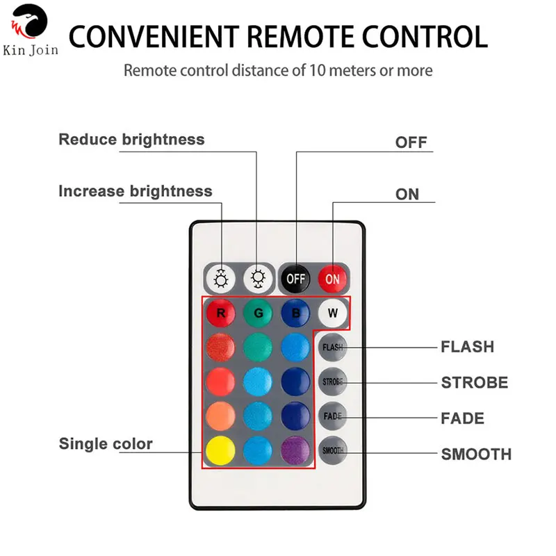 Outdoor DecorationLight 10 Led Remote Controlled RGB Submersible Light Battery Operated Underwater Night Lamp