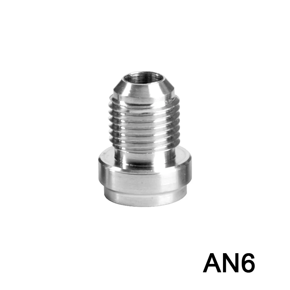 1PCS AN6 AN8 AN10 AN12 AN16 AN20 Männlich Billet Edelstahl Gerade Männlich Schweiß Fitting Adapter Schweiß Bung Nitrous schlauch Fitting