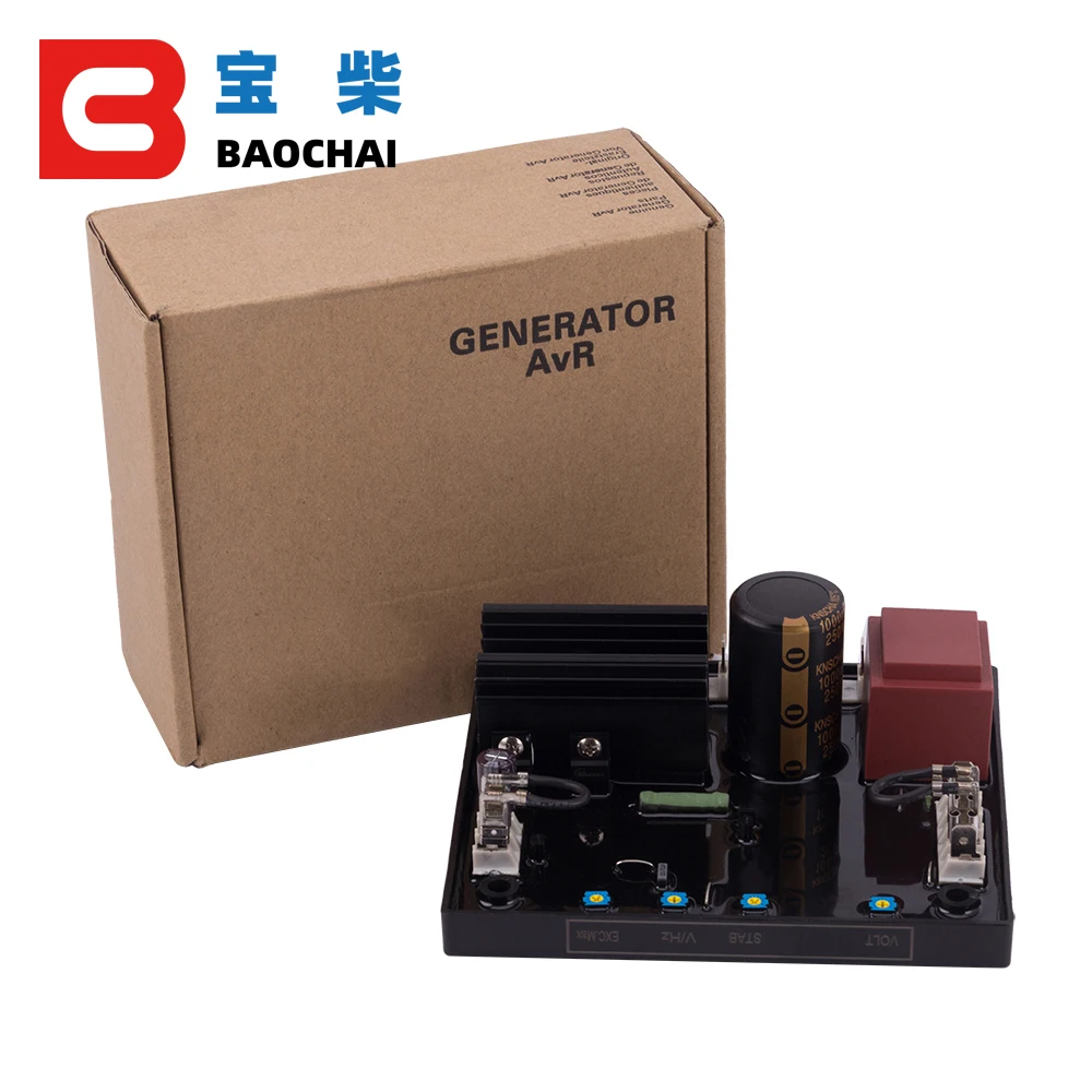 Imagem -02 - Avr R438 Controlador de Tensão Automático Regulador Estabilizador Fase Ajustável Controlador Atual para Gerador Diesel Novo