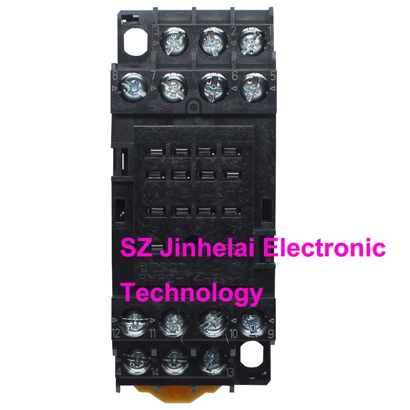 10pcs New and original PYFZ-14-E OMRON Relay socket (Is PYF14A-E updated version) Apply to MY4N-GS H3Y-4-C