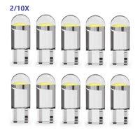 2/10pcs T10 W5W 194 12V LED Bulb White Yellow Red Ice Blue Green Pink Auto Lamp for Car Interior Dome Side Parking Light DC12V