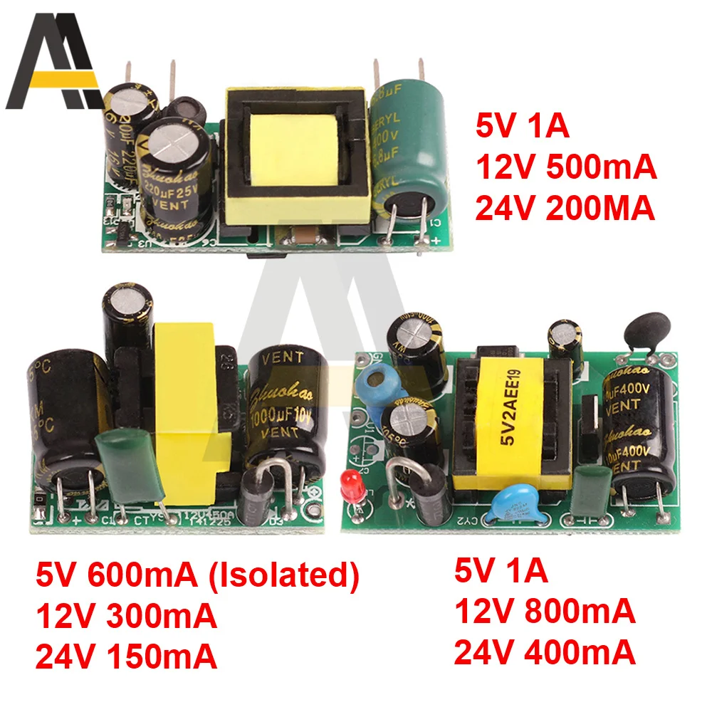 5V 12V 24V AC-DC Constant Voltage Step-down Power Supply Module 1A 150MA-800MA Isolated Switch Isolated 200MA 400MA 500MA 600MA