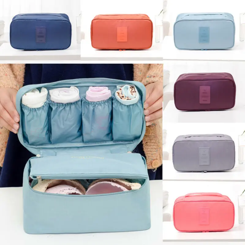 Portable Travel Bra Lingerie Socks Underwear Handbag Organizer Bag Storage Case For Travel Trip