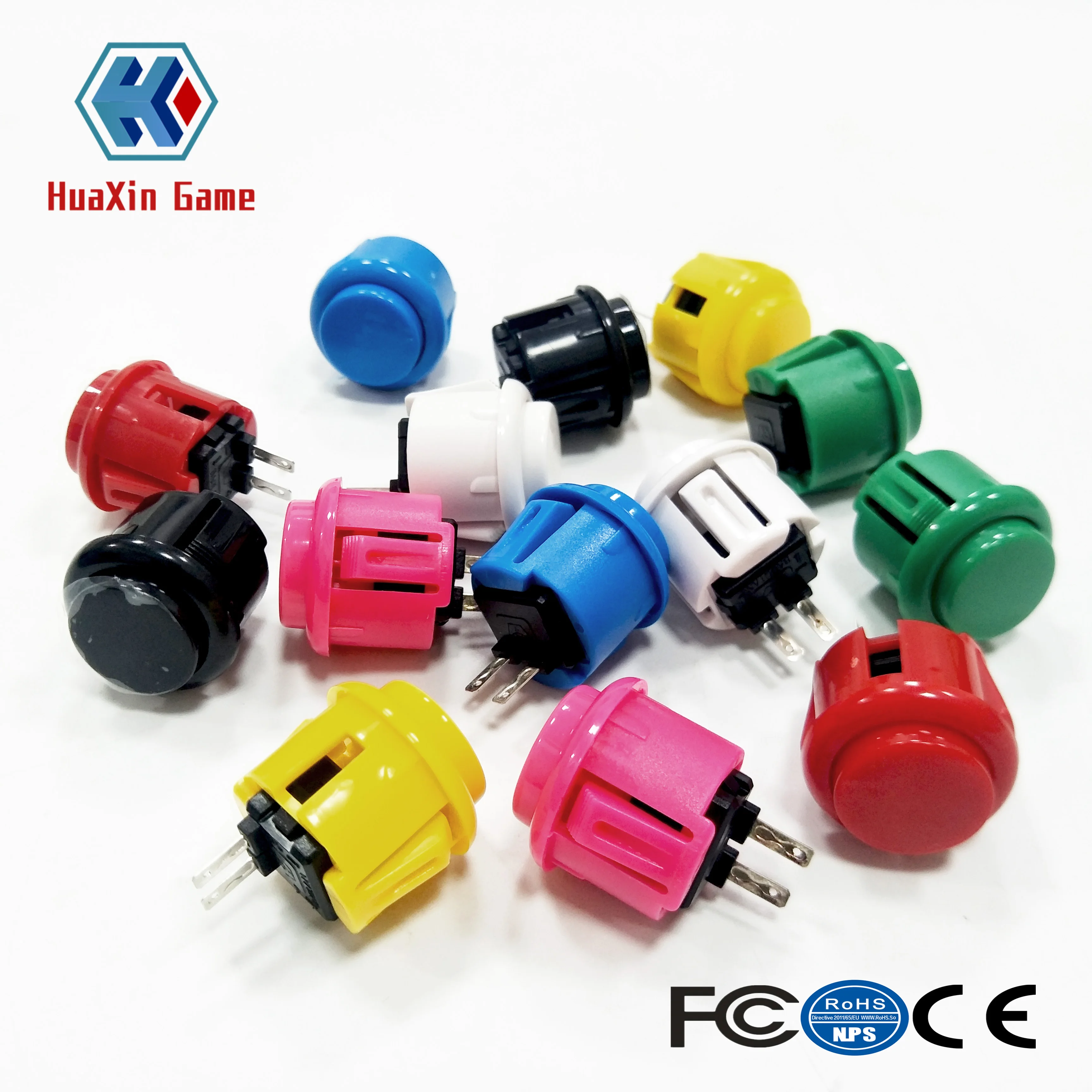 Набор кнопок для Sanwa 100/OBSF-24/OBSC-24, 24 мм, OBSN-24 шт